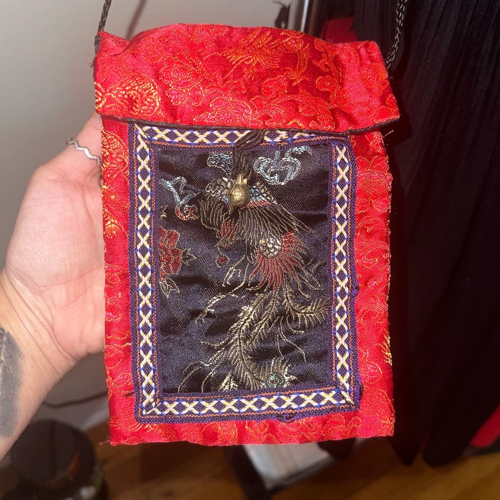 Small vintage material crossbody